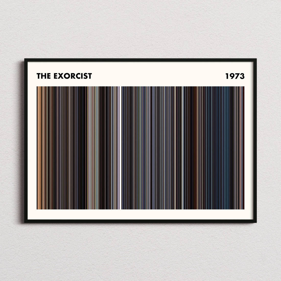 The Exorcist Movie Barcode Poster - Simplified
