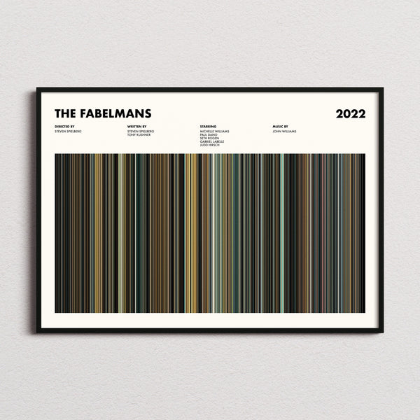 The Fabelmans Movie Barcode Poster
