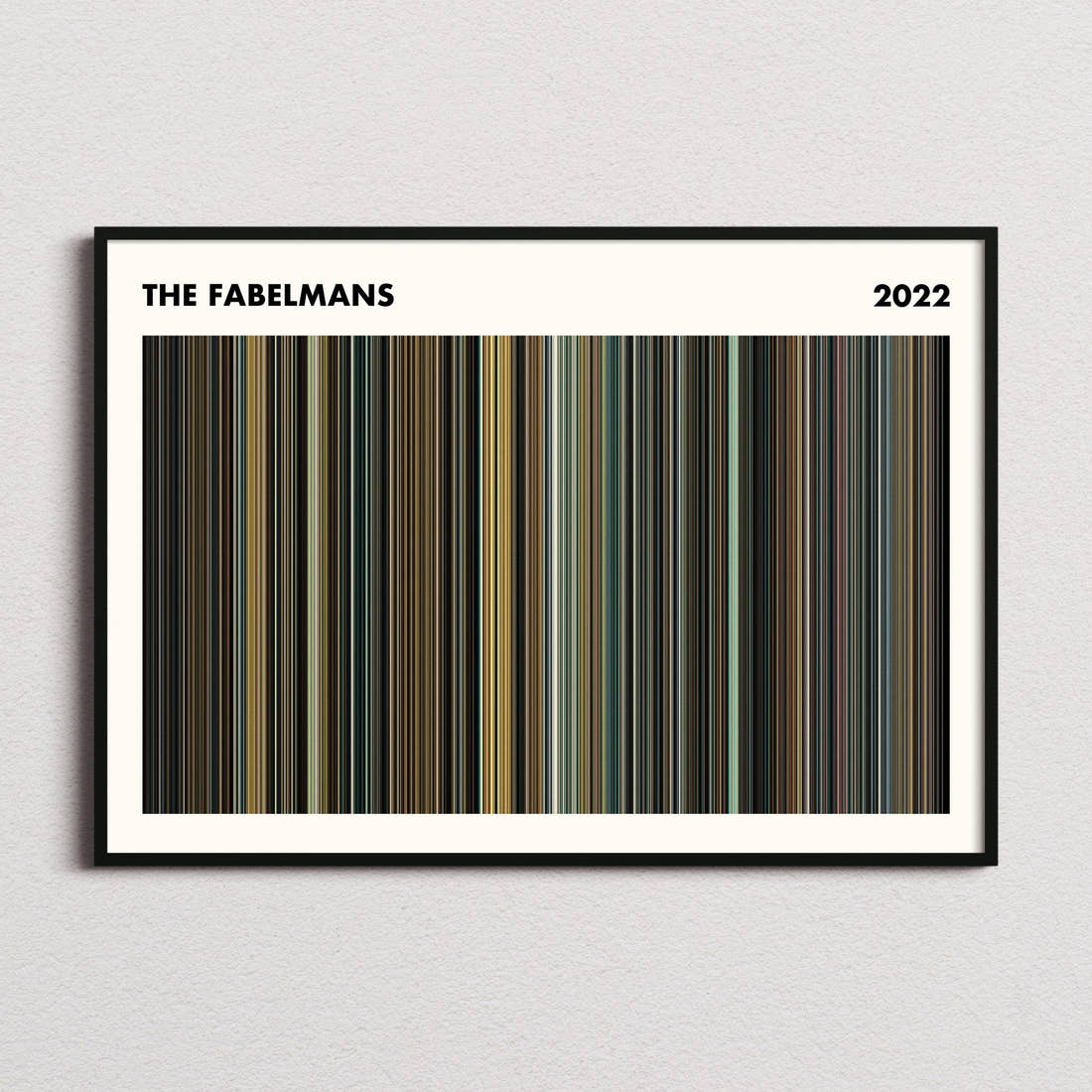 The Fabelmans Movie Barcode Poster - Simplified