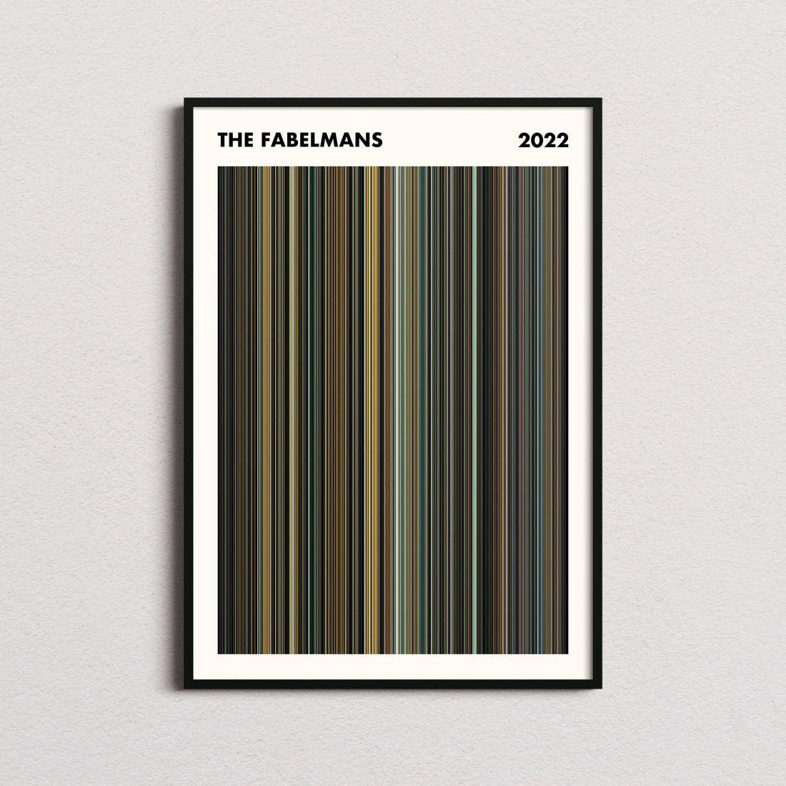The Fabelmans Movie Barcode Poster - Simplified