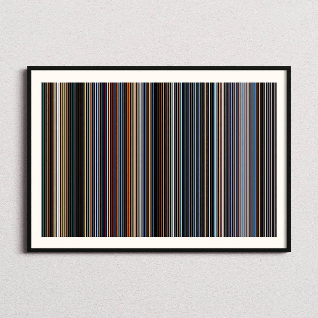 The Fantastic Four: First Steps Movie Barcode Poster - Barcode Only
