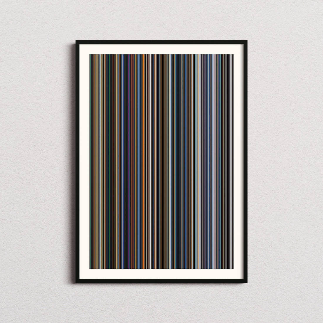 The Fantastic Four: First Steps Movie Barcode Poster - Barcode Only