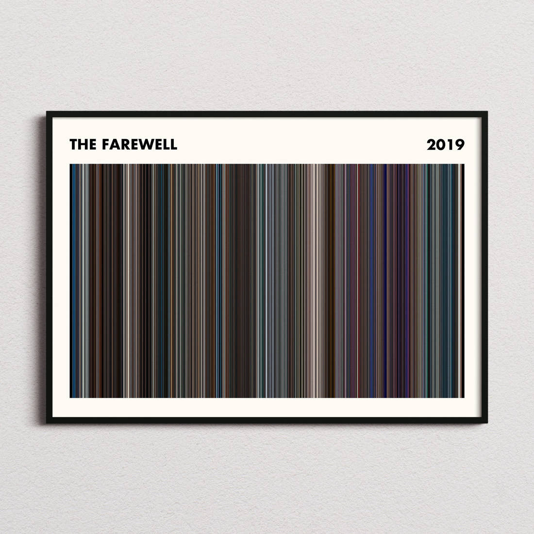 The Farewell Movie Barcode Poster - Simplified