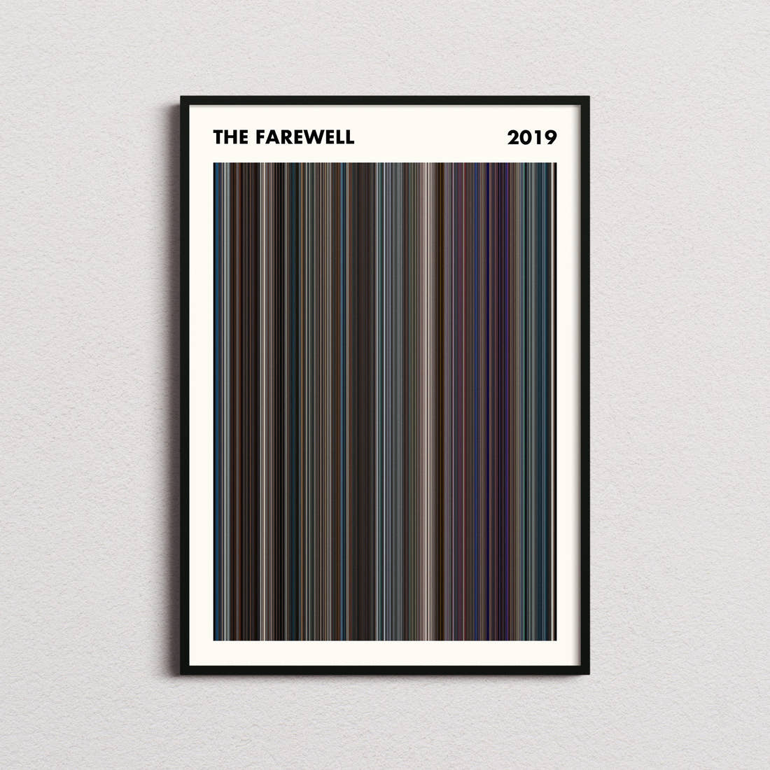 The Farewell Movie Barcode Poster - Simplified