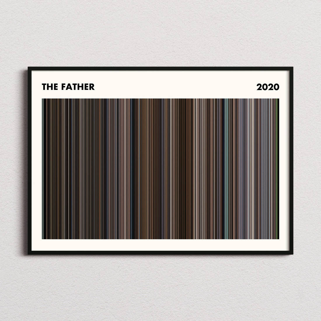 The Father Movie Barcode Poster - Simplified