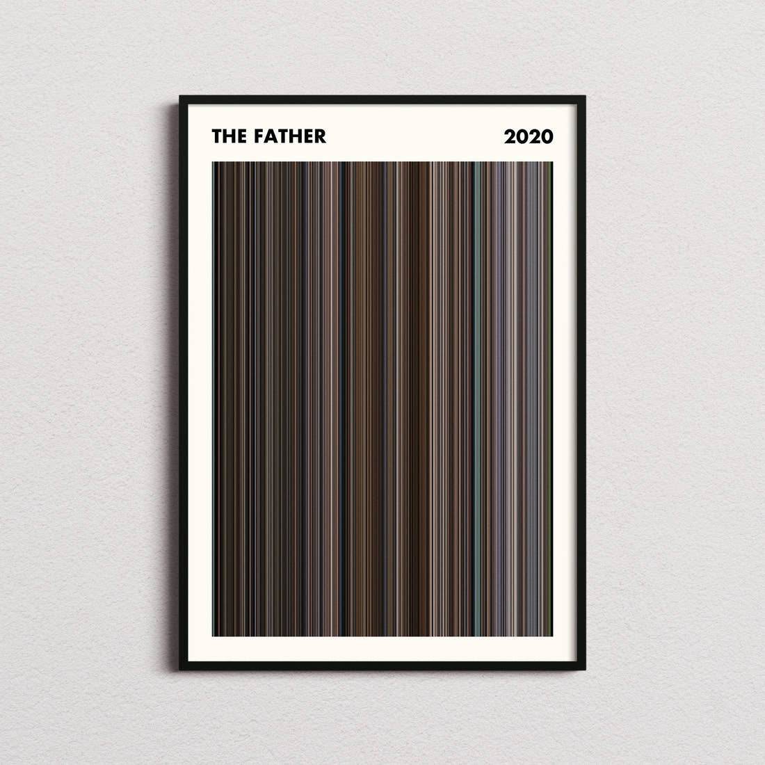 The Father Movie Barcode Poster - Simplified