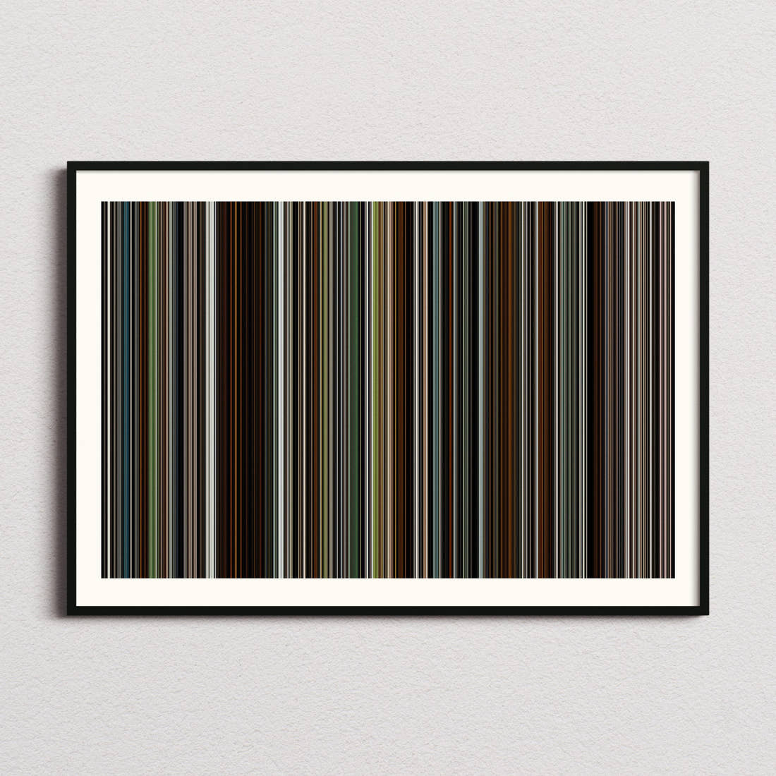 The Favourite Movie Barcode Poster - Barcode Only