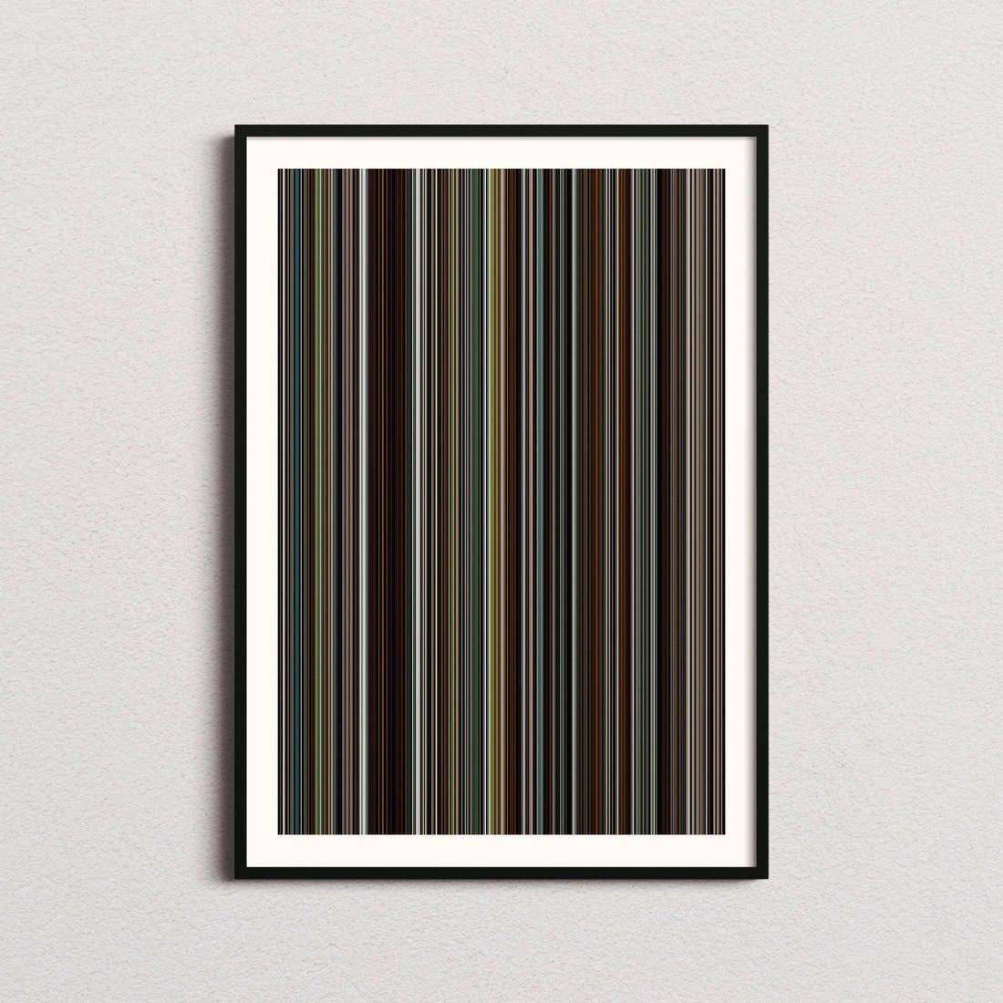The Favourite Movie Barcode Poster - Barcode Only