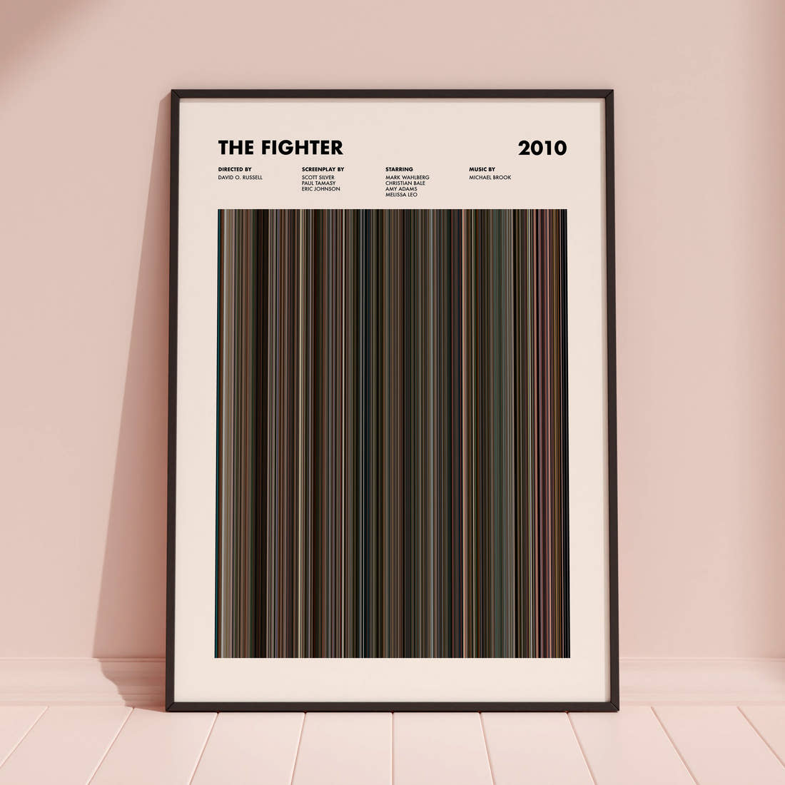 The Fighter Movie Barcode Poster