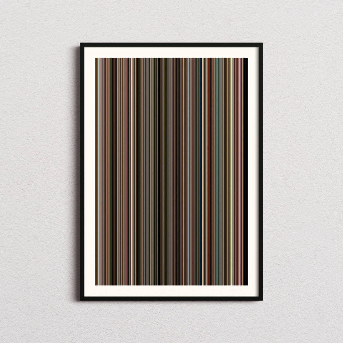 The Fighter Movie Barcode Poster - Barcode Only