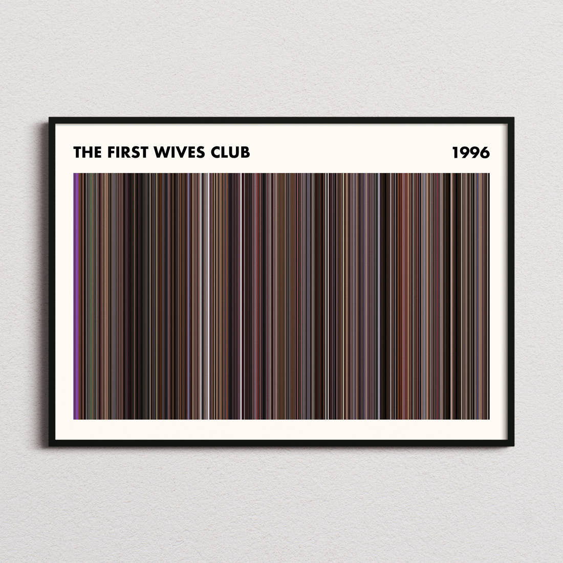 The First Wives Club Movie Barcode Poster - Simplified