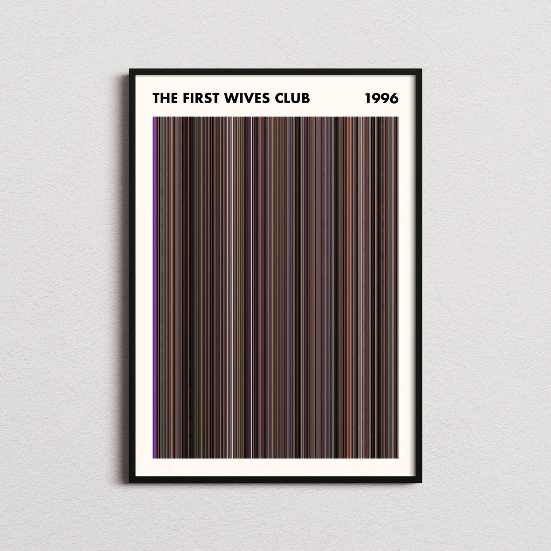The First Wives Club Movie Barcode Poster - Simplified