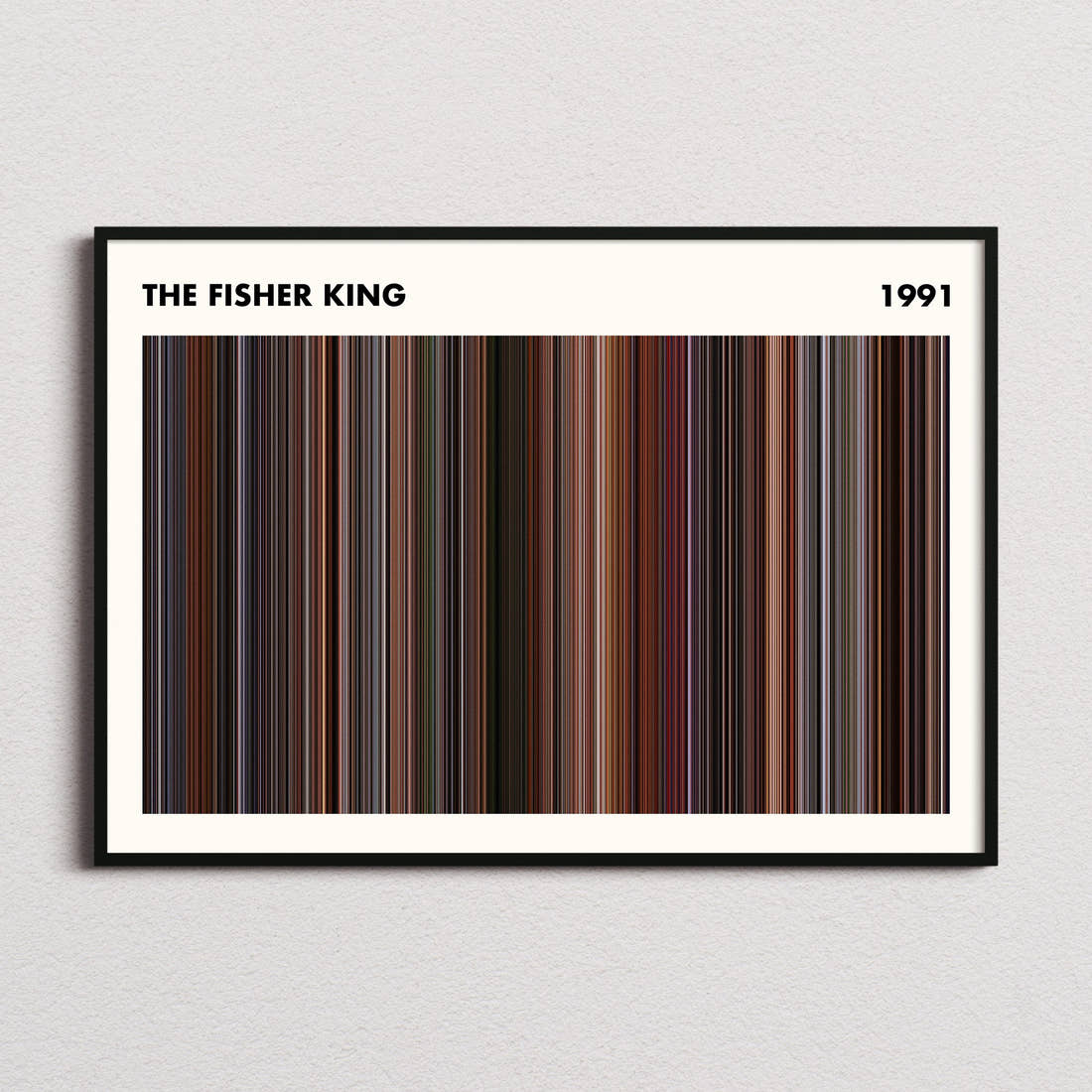 The Fisher King Movie Barcode Poster - Simplified