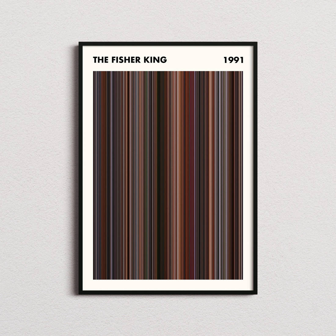 The Fisher King Movie Barcode Poster - Simplified