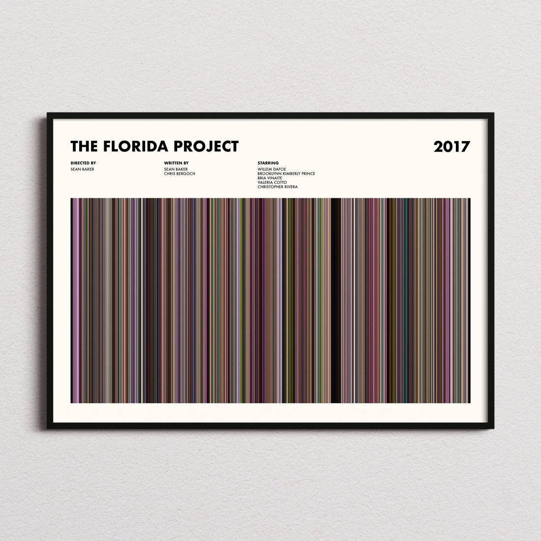 The Florida Project Movie Barcode Poster