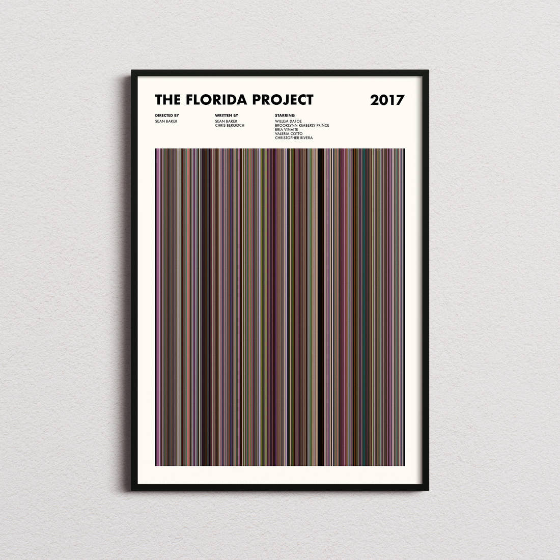 The Florida Project Movie Barcode Poster