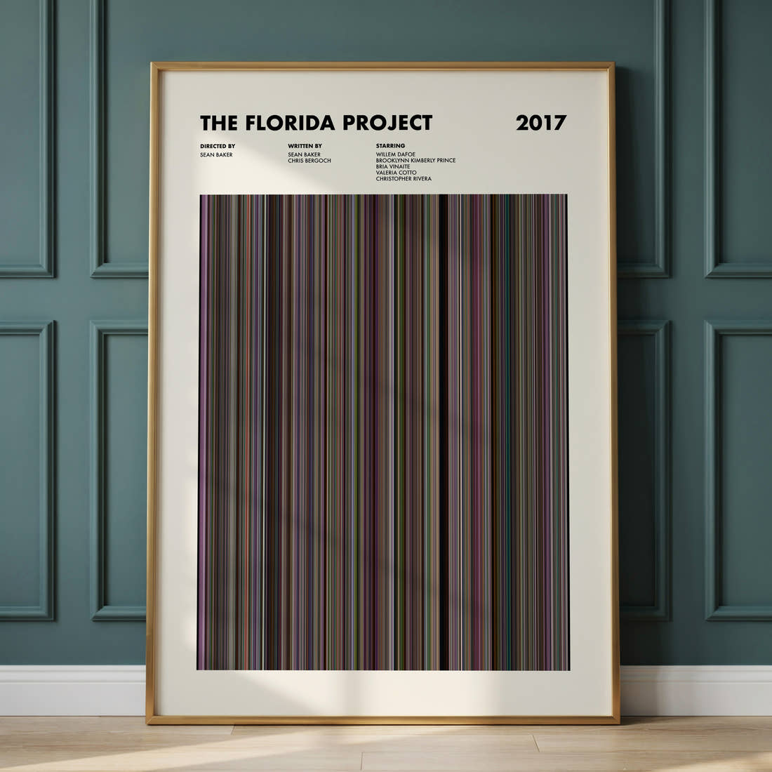 The Florida Project Movie Barcode Poster
