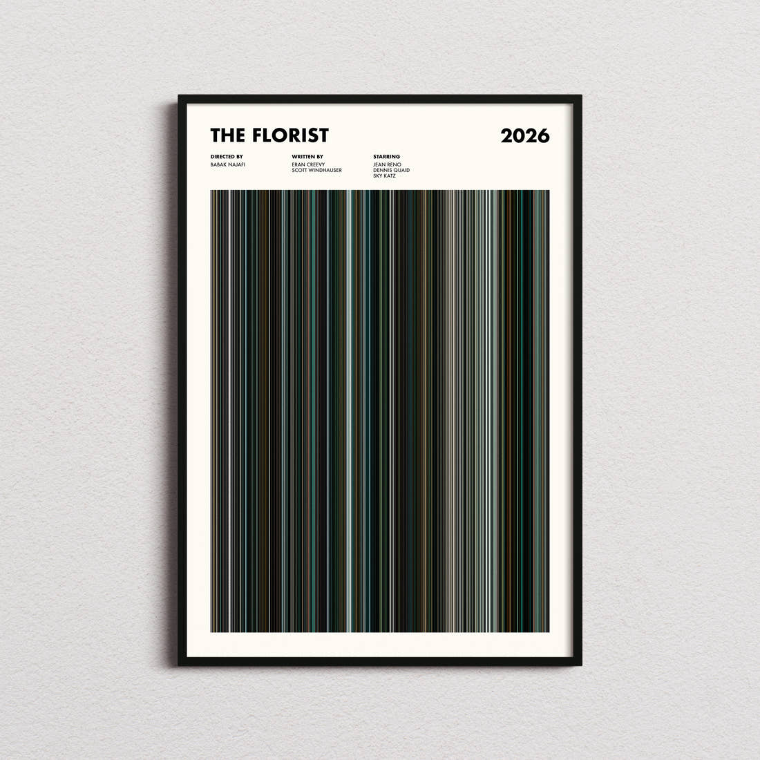 The Florist Movie Barcode Poster