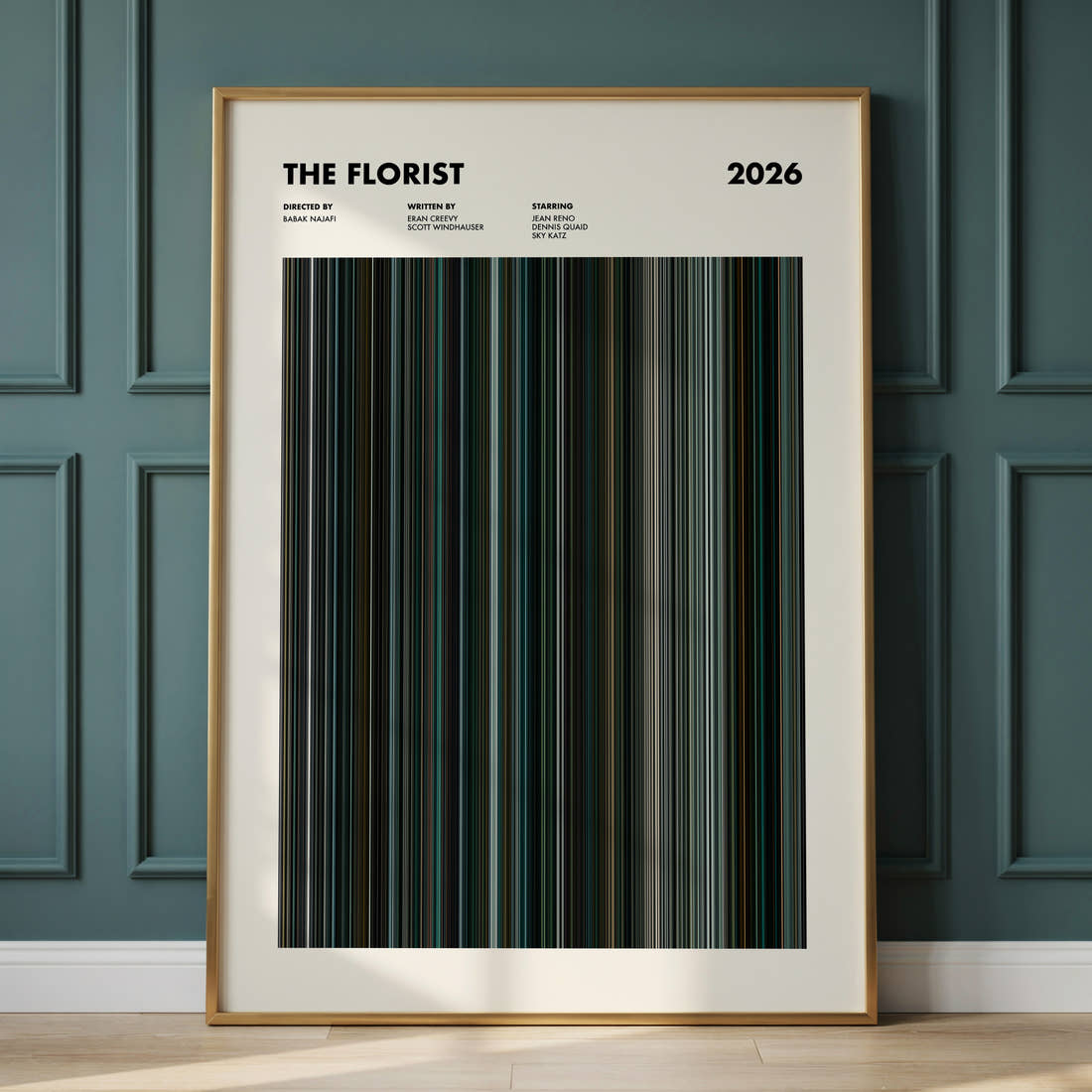The Florist Movie Barcode Poster