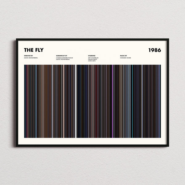 The Fly Movie Barcode Poster