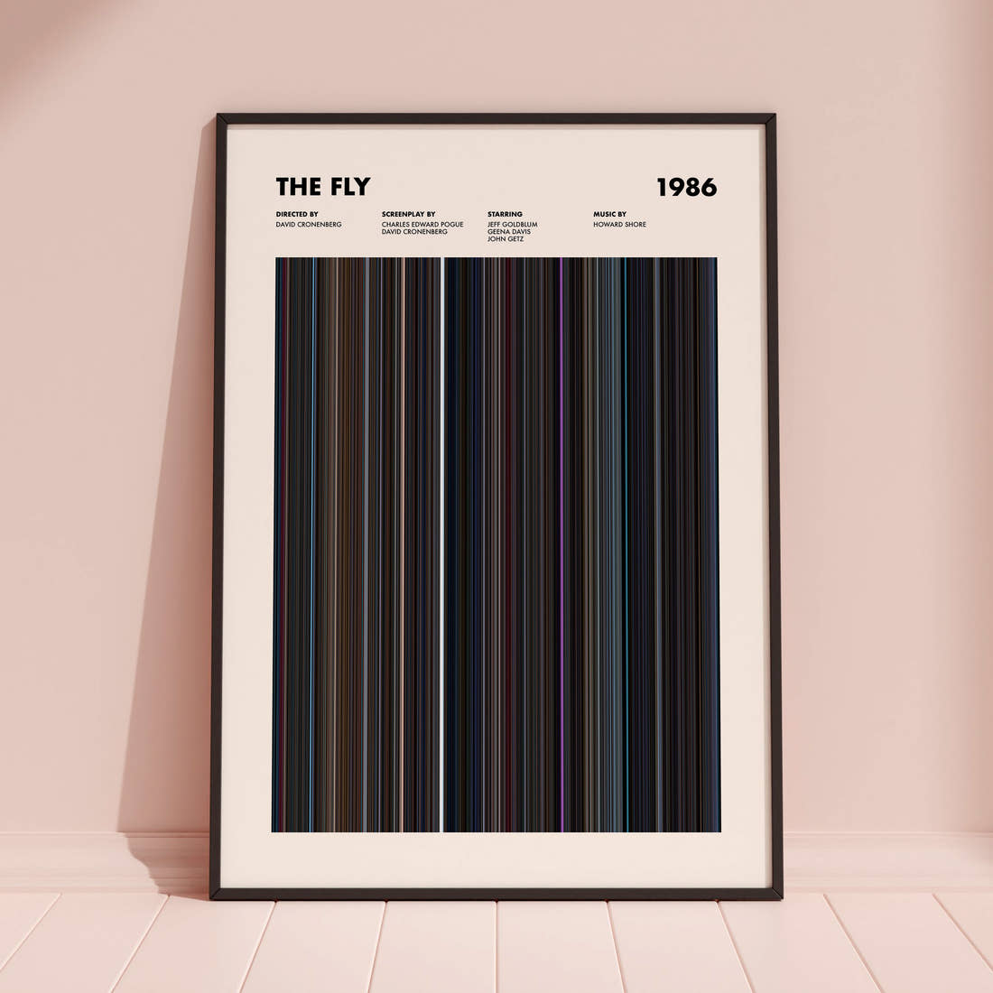 The Fly Movie Barcode Poster