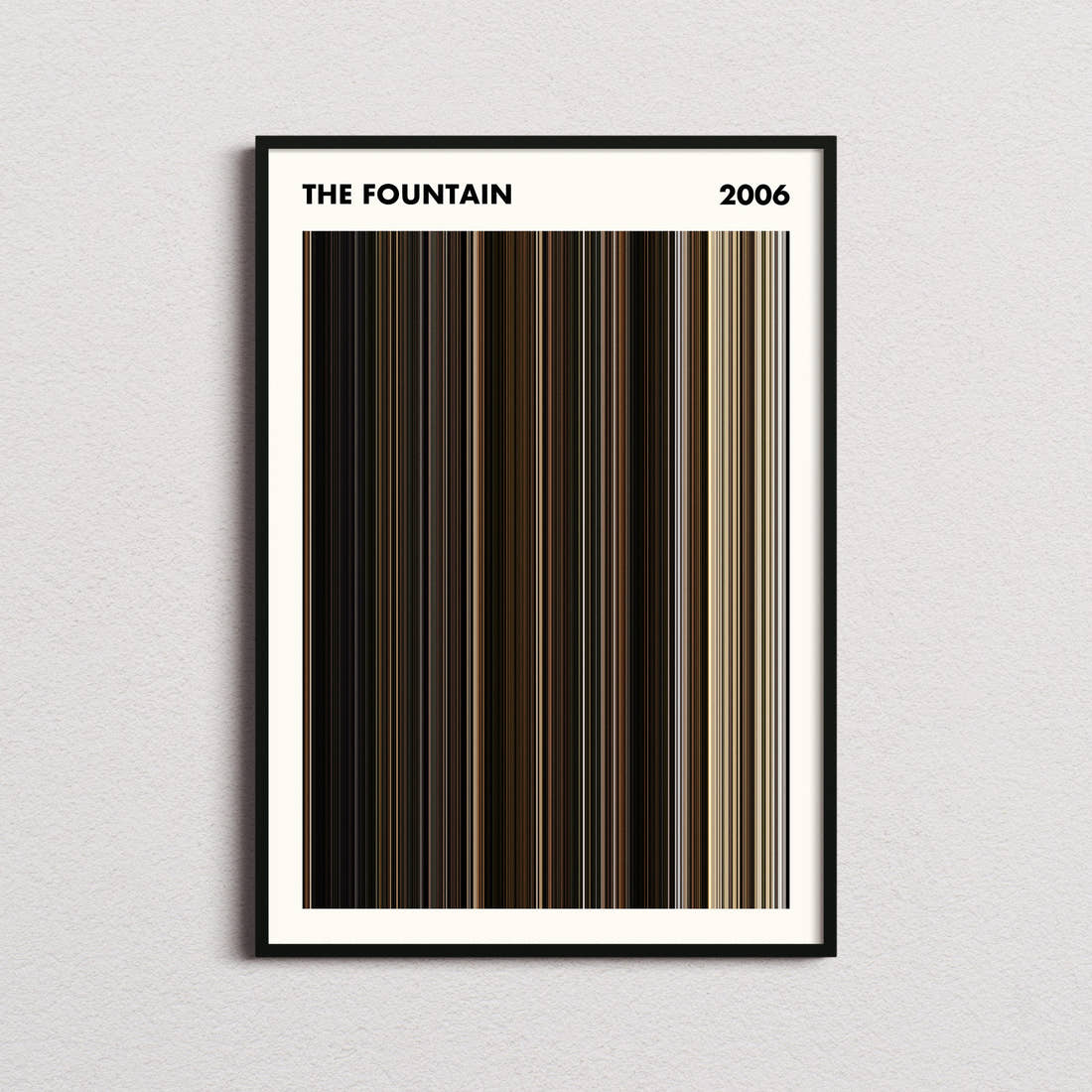The Fountain Movie Barcode Poster - Simplified
