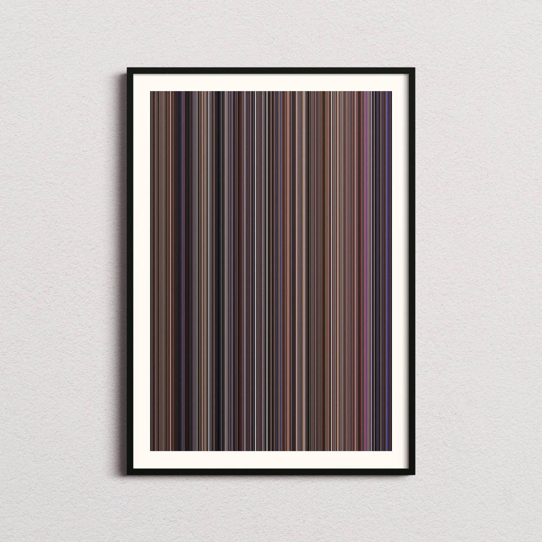 The Fugitive Movie Barcode Poster - Barcode Only