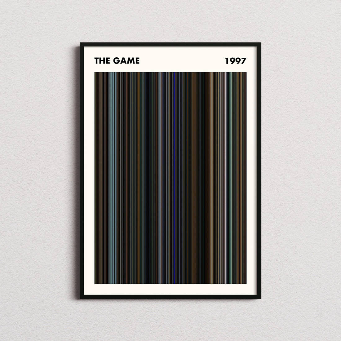 The Game Movie Barcode Poster - Simplified