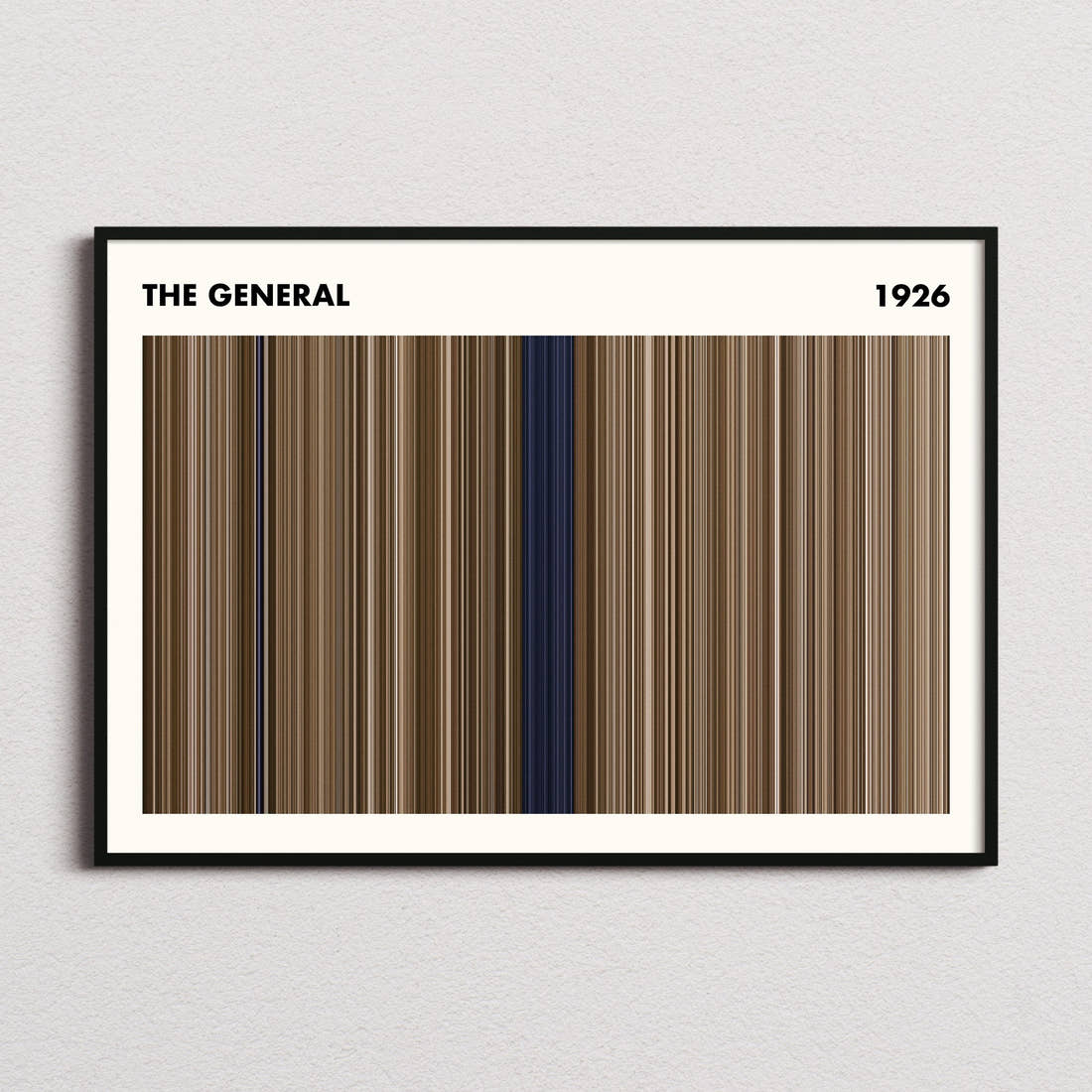 The General Movie Barcode Poster - Simplified