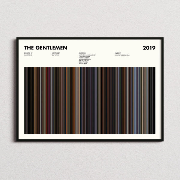The Gentlemen Movie Barcode Poster