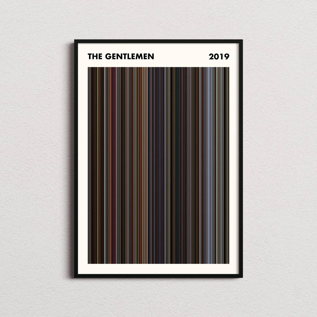 The Gentlemen Movie Barcode Poster - Simplified