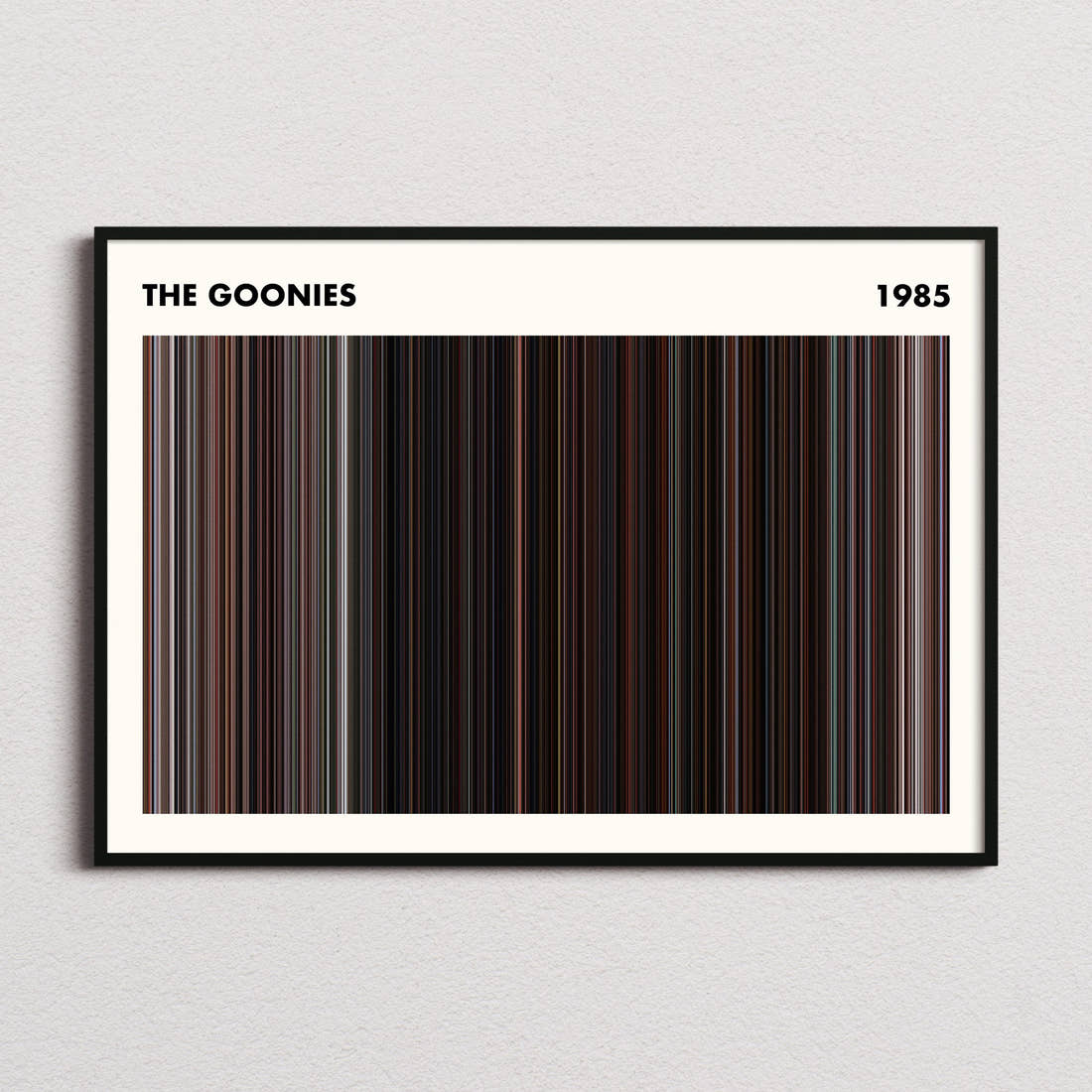The Goonies Movie Barcode Poster - Simplified