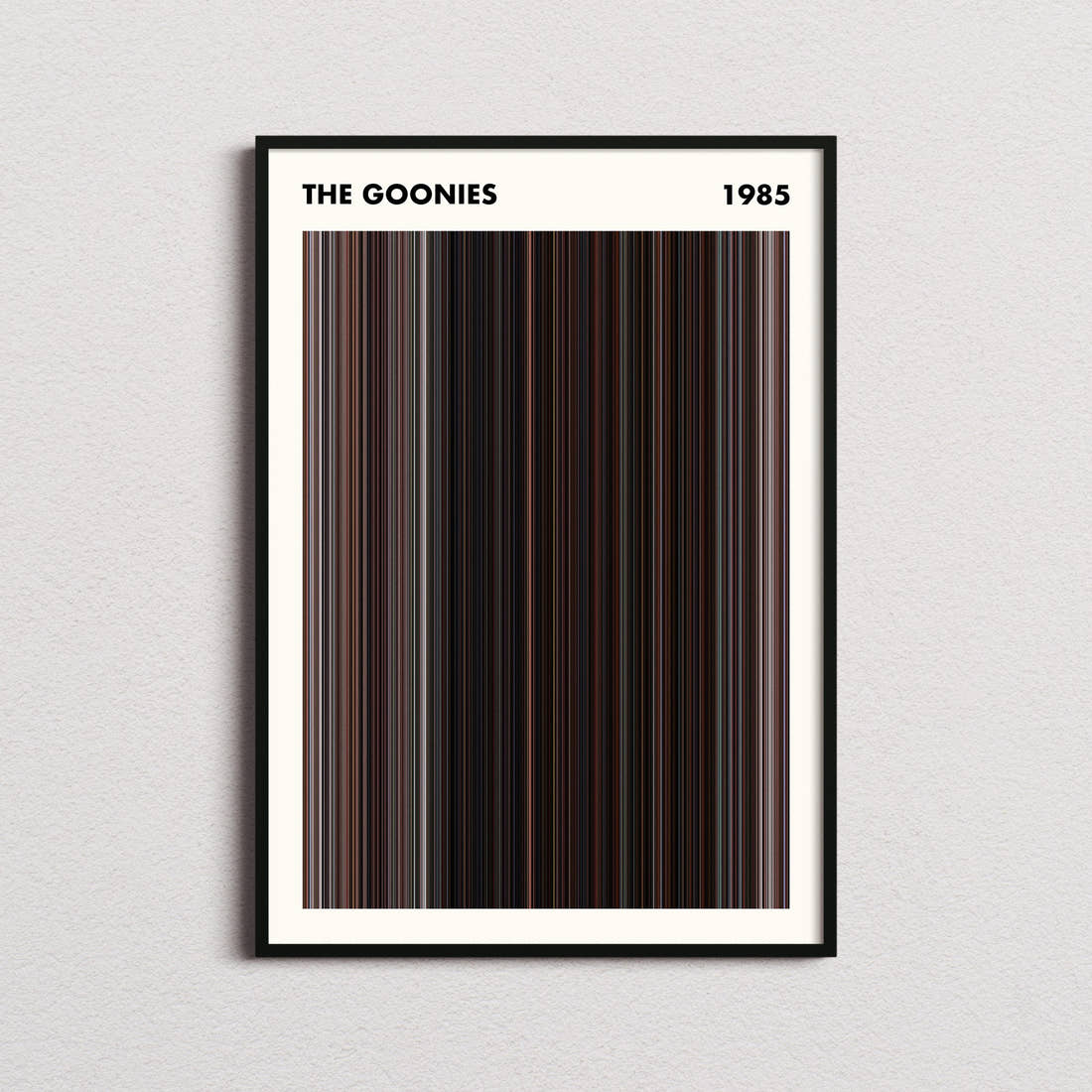 The Goonies Movie Barcode Poster - Simplified