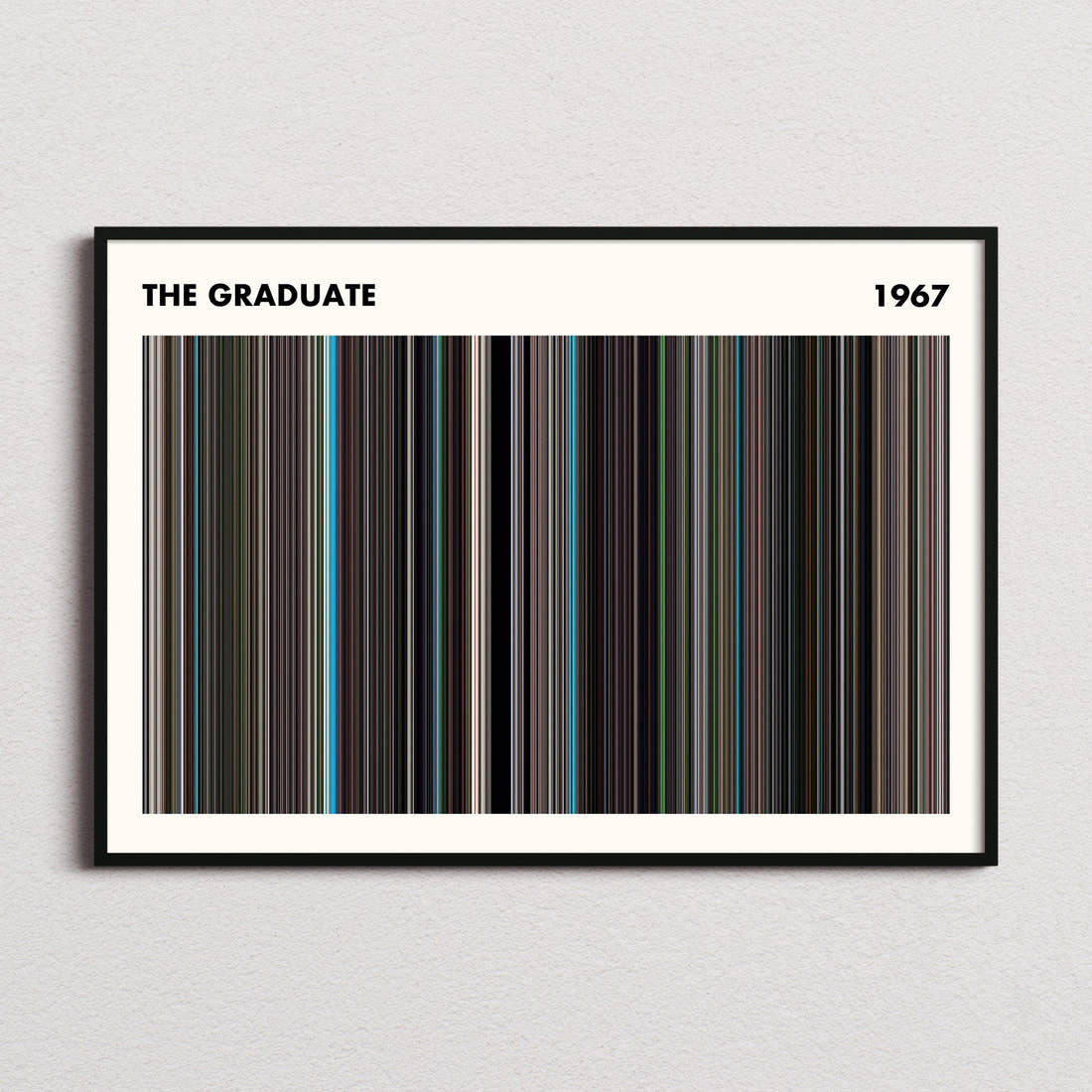 The Graduate Movie Barcode Poster - Simplified