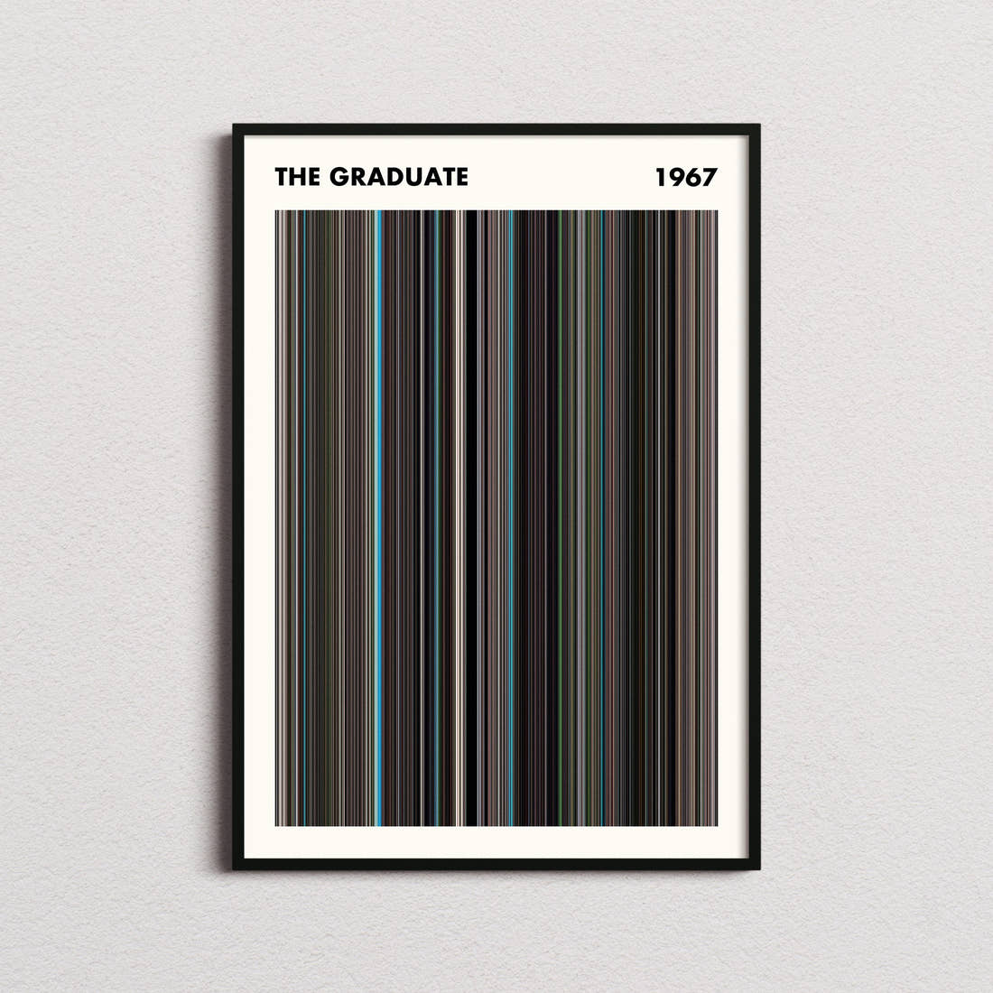 The Graduate Movie Barcode Poster - Simplified