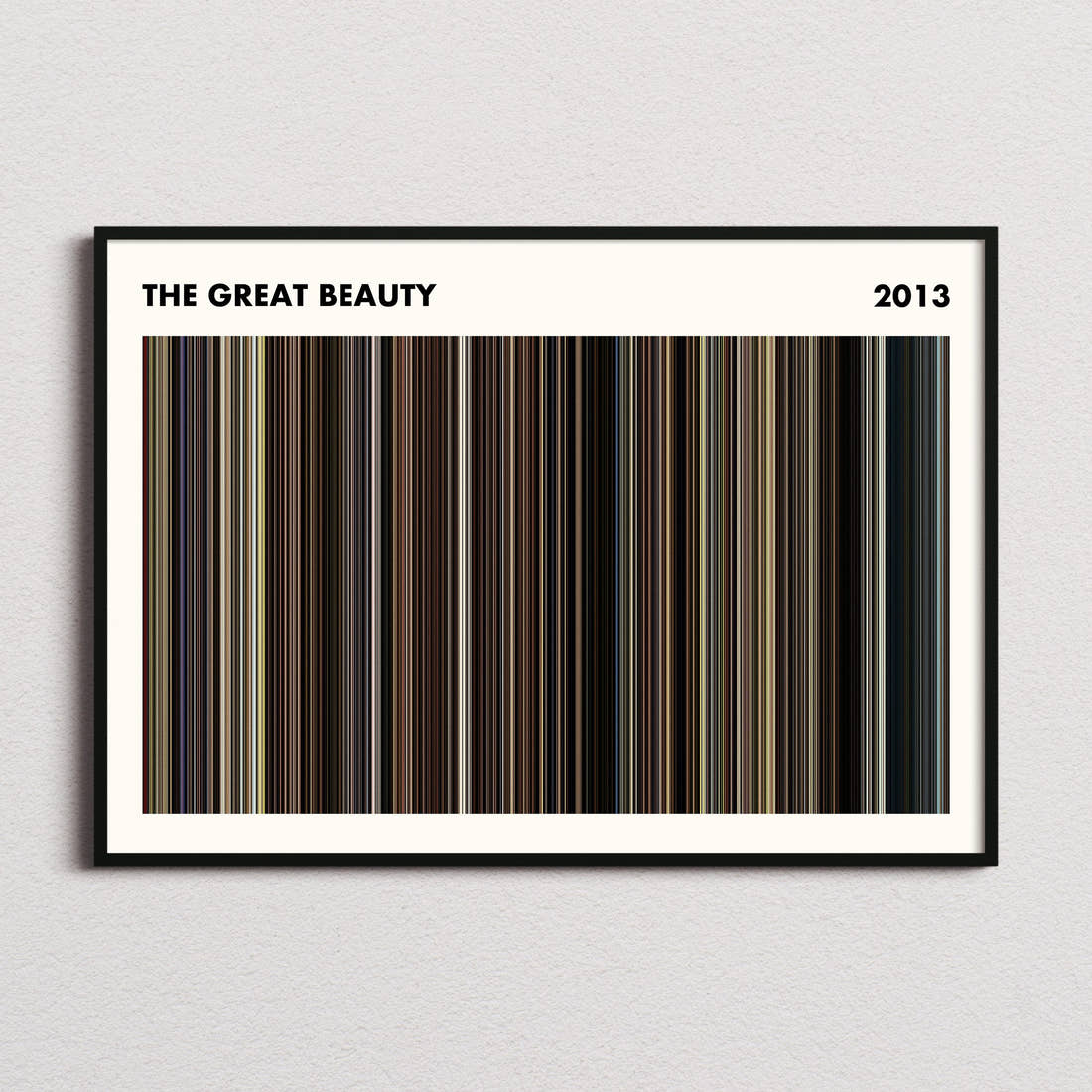 The Great Beauty Movie Barcode Poster - Simplified