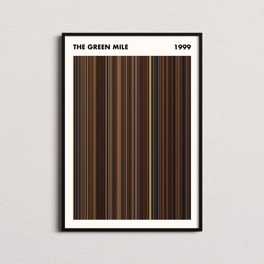 The Green Mile Movie Barcode Poster - Simplified