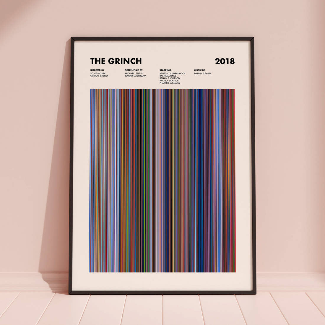 The Grinch Movie Barcode Poster
