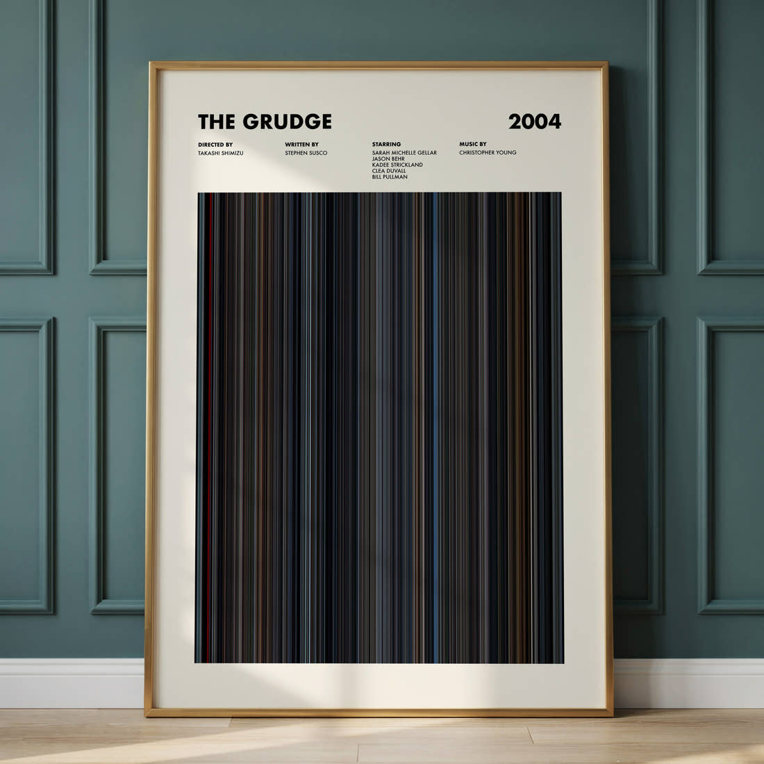The Grudge Movie Barcode Poster