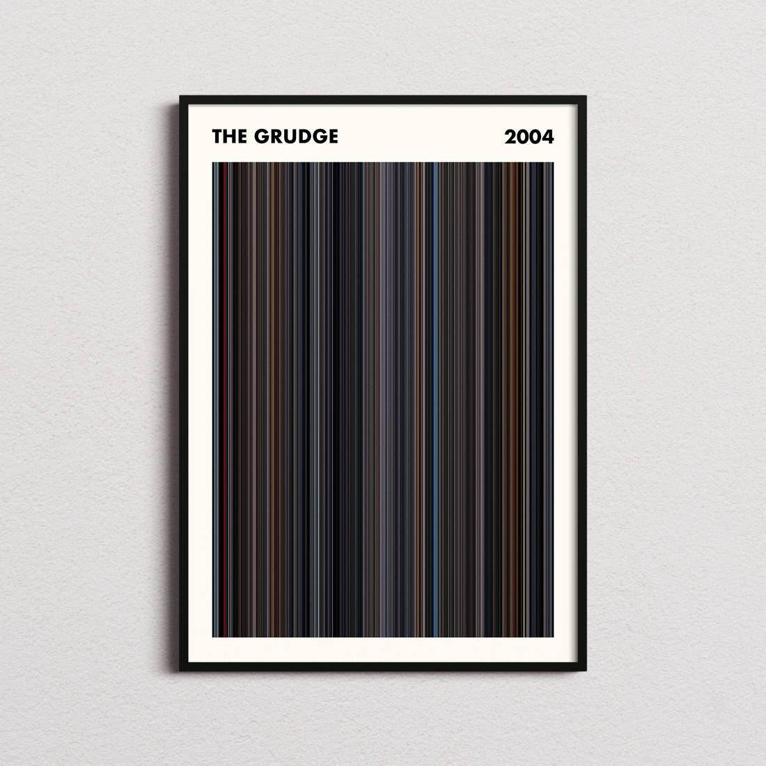 The Grudge Movie Barcode Poster - Simplified