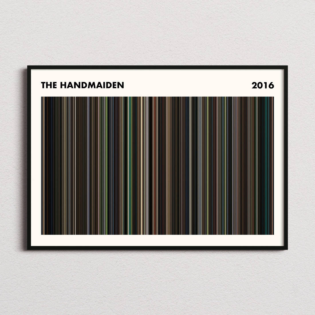 The Handmaiden Movie Barcode Poster - Simplified