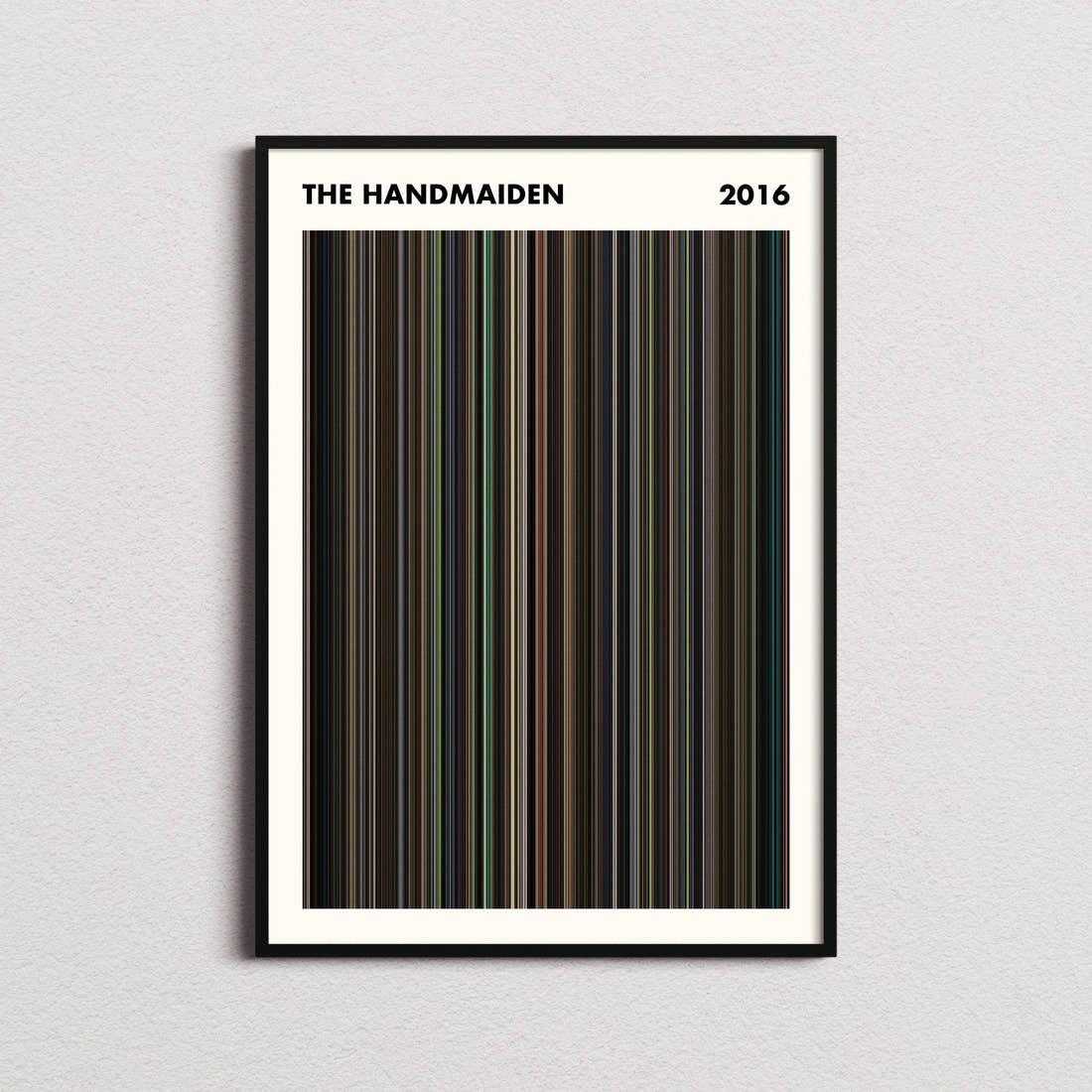 The Handmaiden Movie Barcode Poster - Simplified