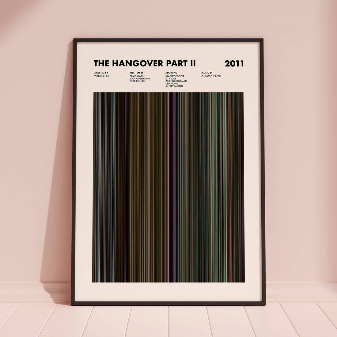 The Hangover Part II Movie Barcode Poster