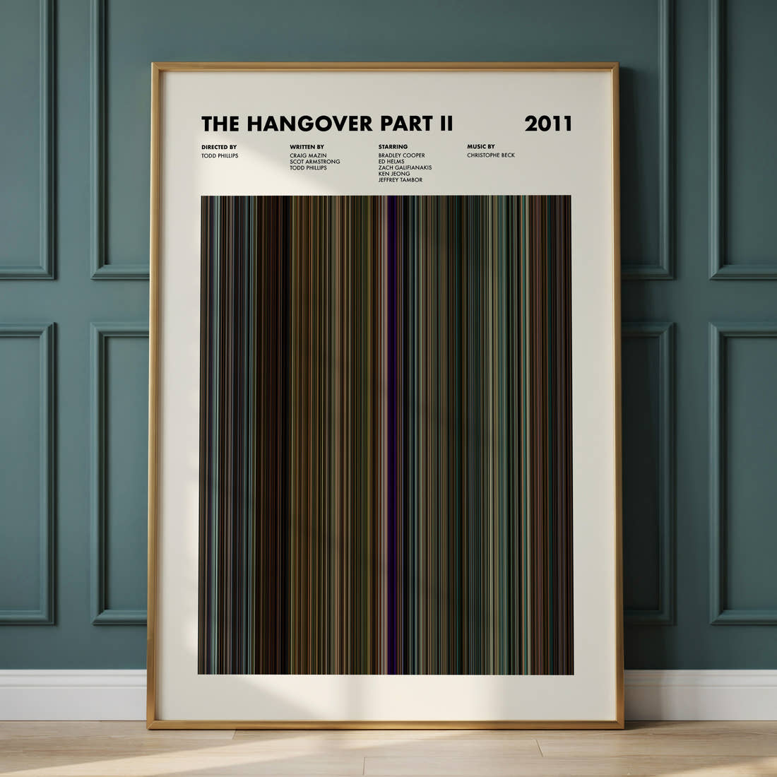 The Hangover Part II Movie Barcode Poster
