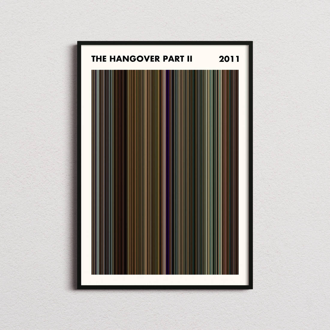 The Hangover Part II Movie Barcode Poster - Simplified