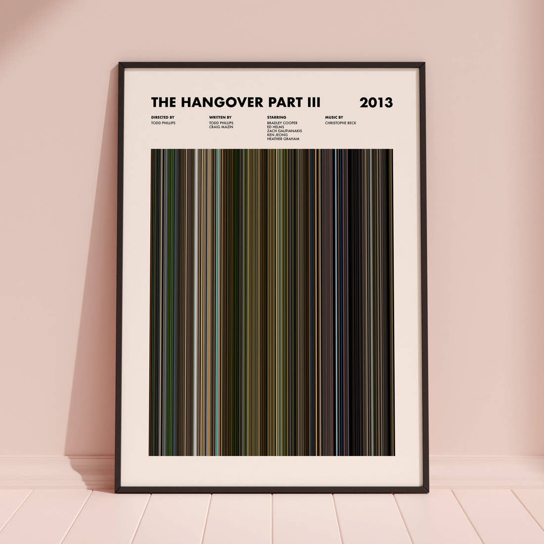 The Hangover Part III Movie Barcode Poster