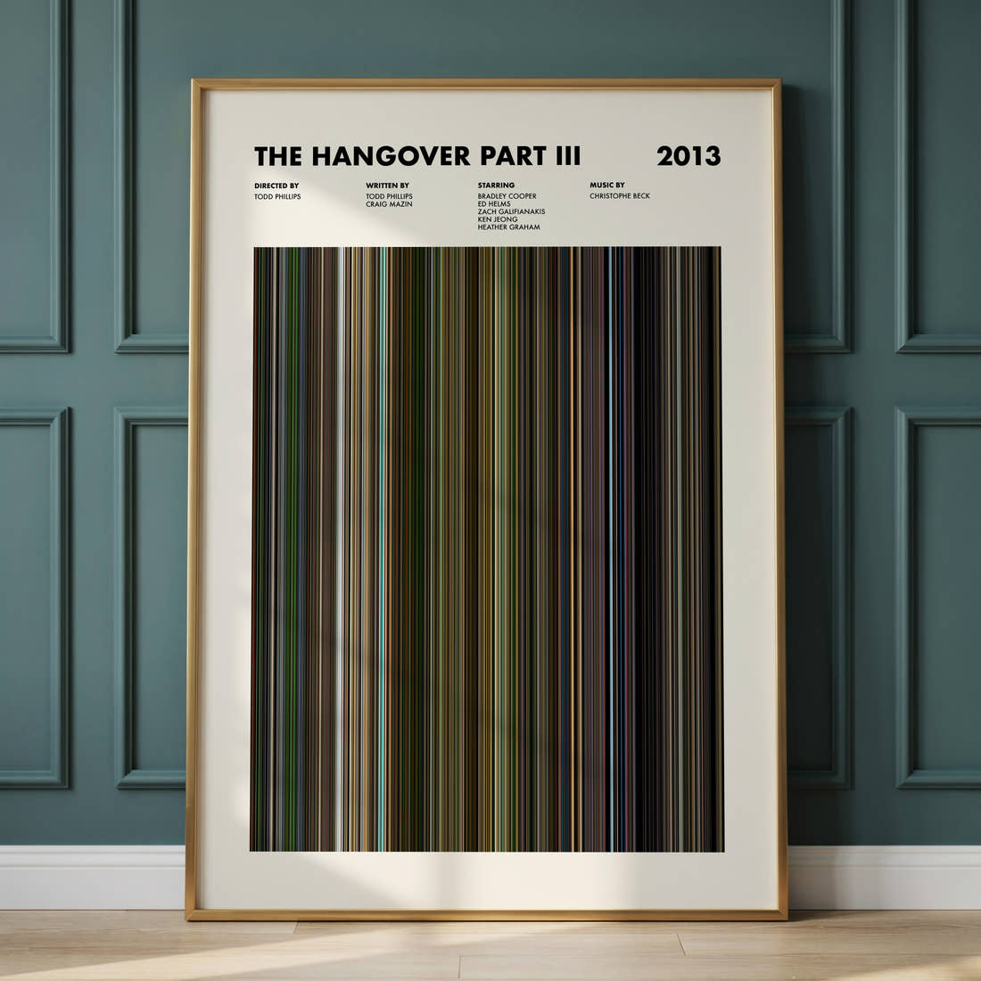 The Hangover Part III Movie Barcode Poster
