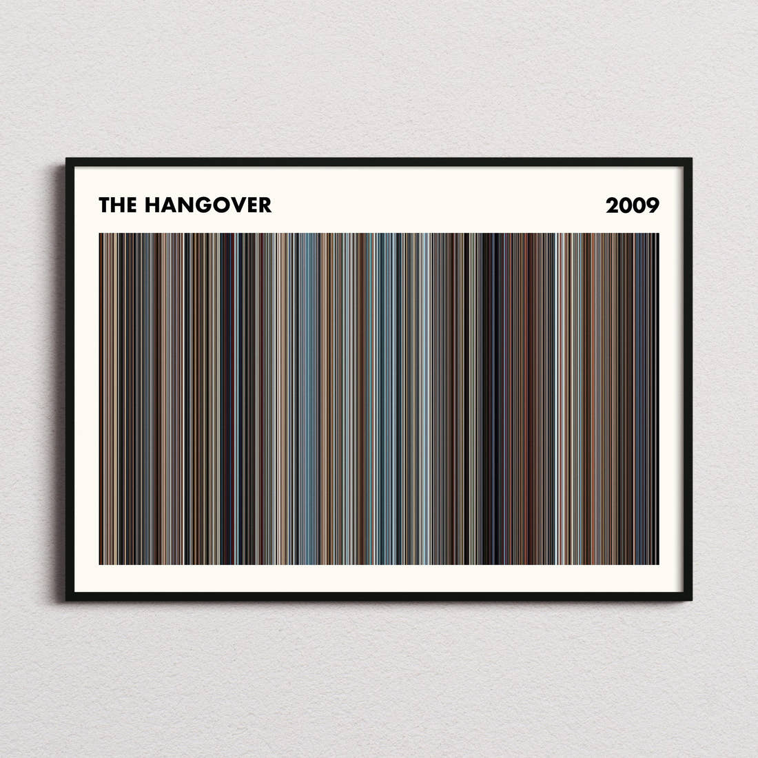 The Hangover Movie Barcode Poster - Simplified