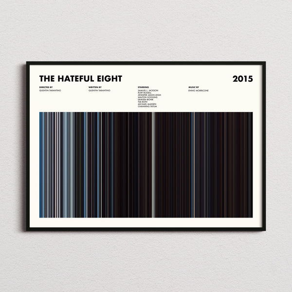 The Hateful Eight Movie Barcode Poster