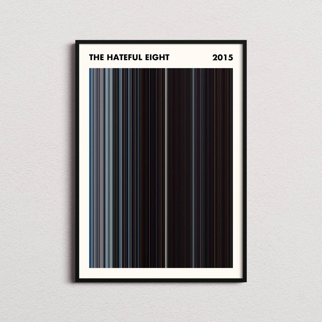 The Hateful Eight Movie Barcode Poster - Simplified